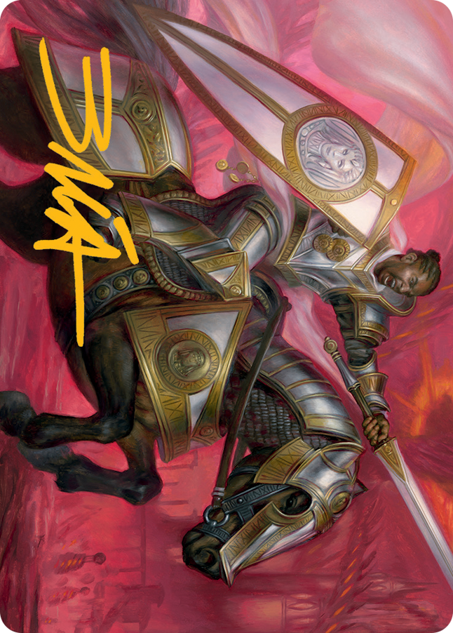 Sigiled Sentinel Art Card (Gold-Stamped Signature) [March of the Machine Art Series] | Exor Games Truro
