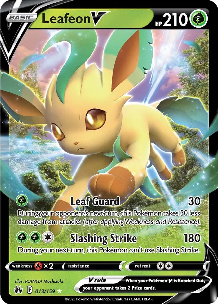 Leafeon V (013/159) [Sword & Shield: Crown Zenith] | Exor Games Truro