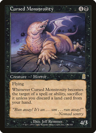 Cursed Monstrosity [Odyssey] | Exor Games Truro