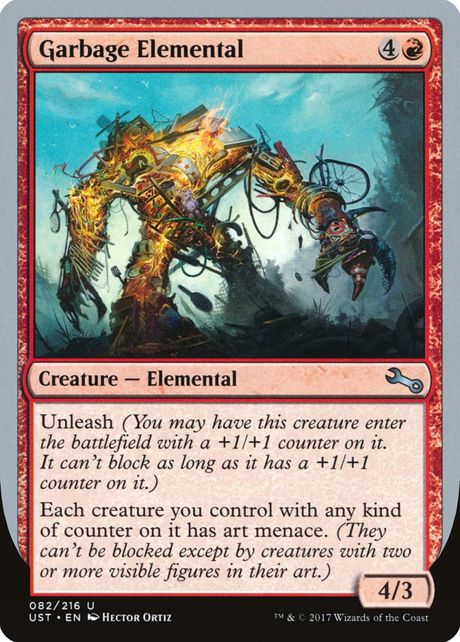 Garbage Elemental (4/3 Creature) [Unstable] | Exor Games Truro