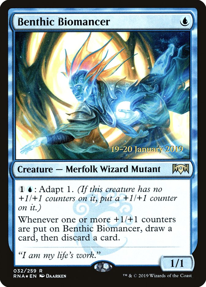 Benthic Biomancer [Ravnica Allegiance Prerelease Promos] | Exor Games Truro