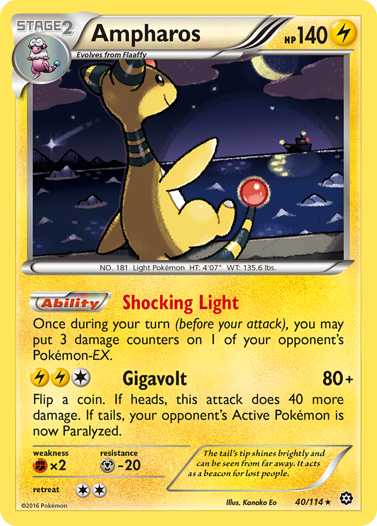 Ampharos (40/114) [XY: Steam Siege] | Exor Games Truro