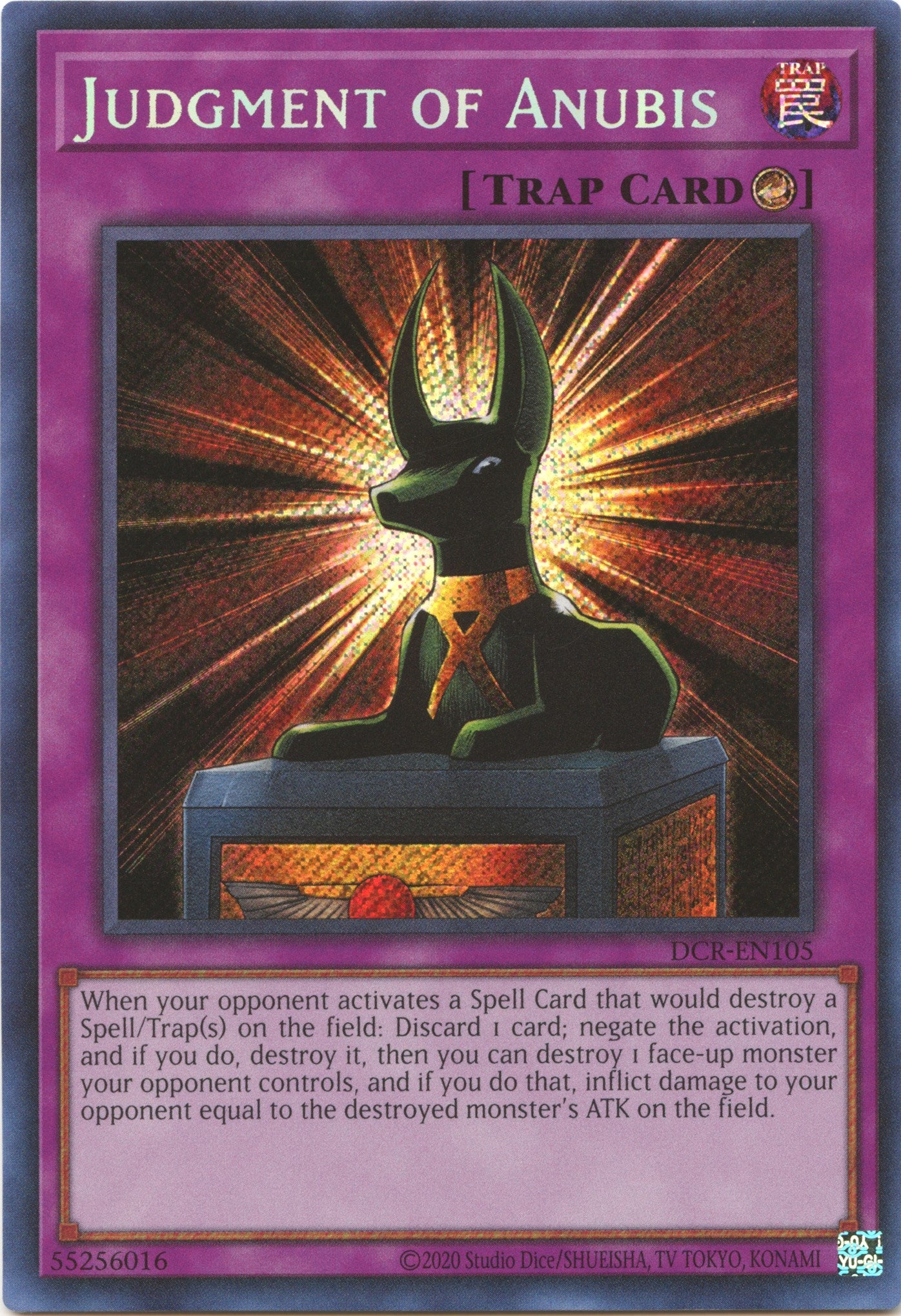 Judgment of Anubis (25th Anniversary) [DCR-EN105] Secret Rare | Exor Games Truro