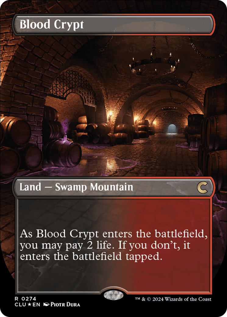 Blood Crypt (Borderless) [Ravnica: Clue Edition] | Exor Games Truro