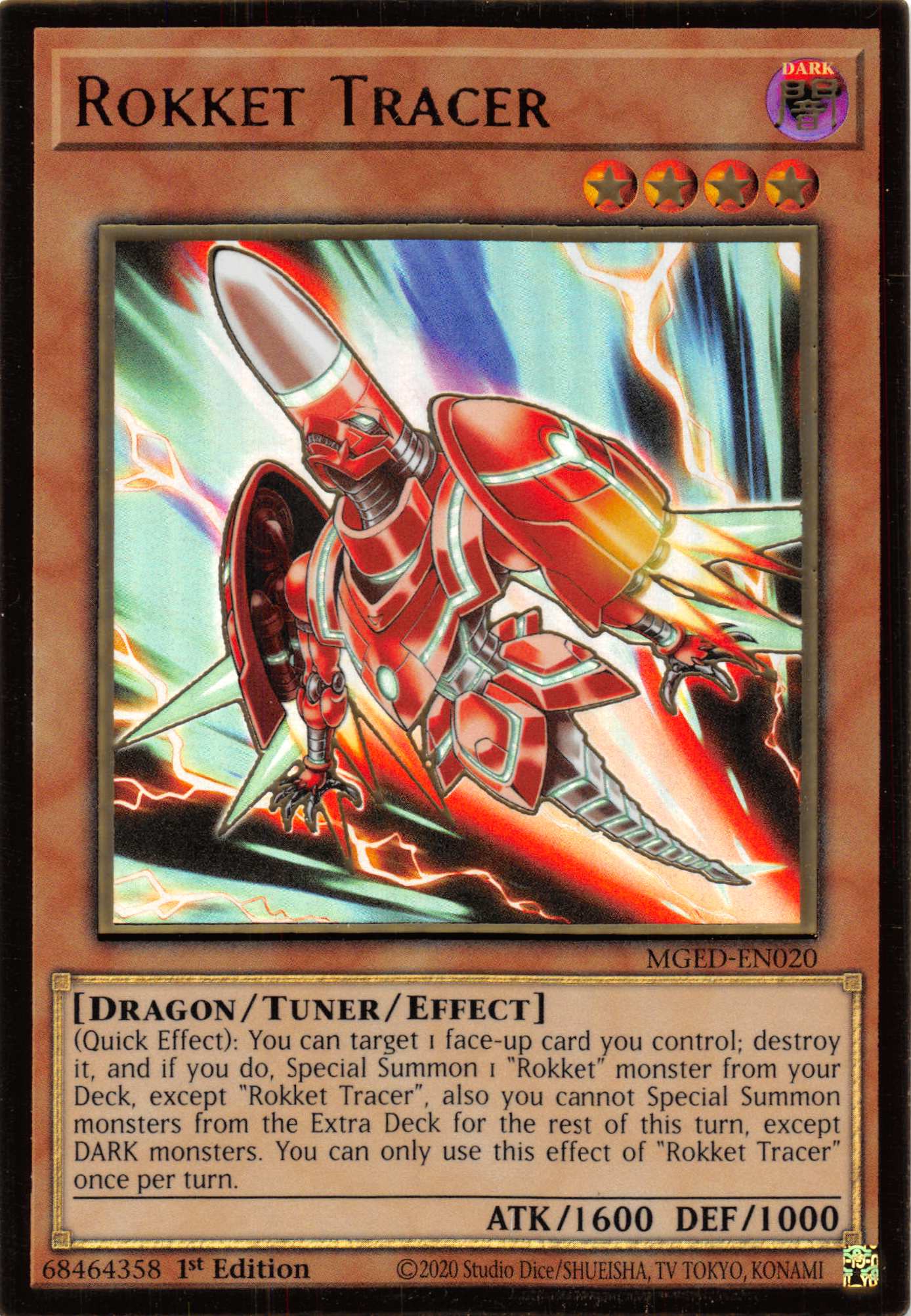 Rokket Tracer [MGED-EN020] Gold Rare | Exor Games Truro