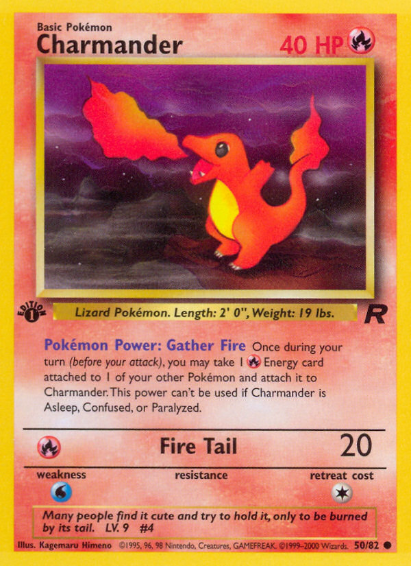 Charmander (50/82) [Team Rocket 1st Edition] | Exor Games Truro