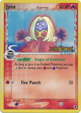 Jynx (17/101) (Delta Species) (Stamped) [EX: Dragon Frontiers] | Exor Games Truro