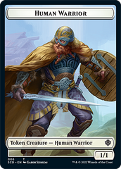 Insect // Human Warrior Double-Sided Token [Starter Commander Decks] | Exor Games Truro