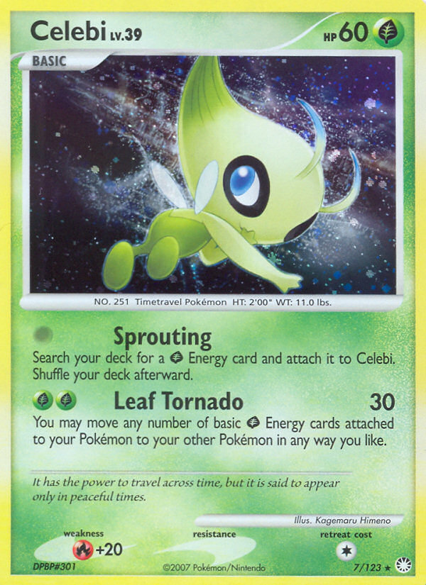 Celebi (7/123) [Diamond & Pearl: Mysterious Treasures] | Exor Games Truro