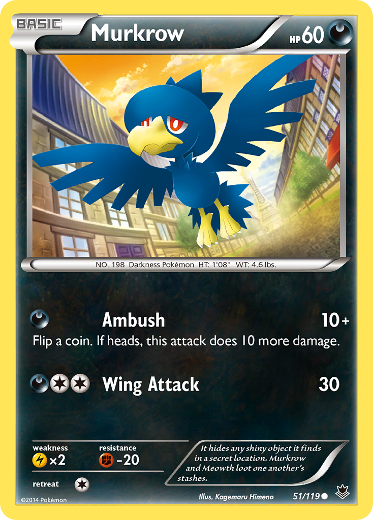 Murkrow (51/119) [XY: Phantom Forces] | Exor Games Truro