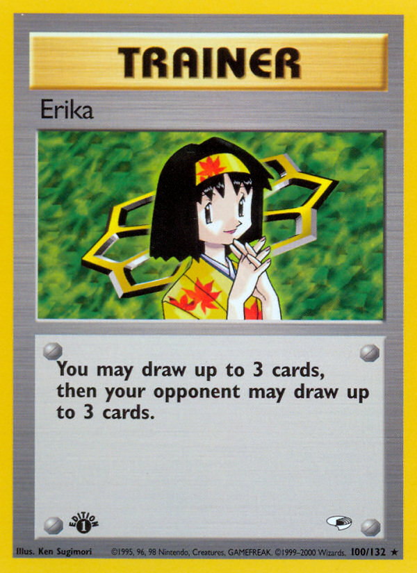 Erika (100/132) [Gym Heroes 1st Edition] | Exor Games Truro