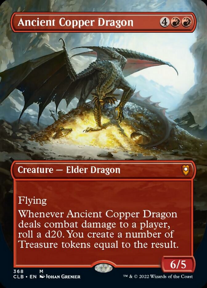 Ancient Copper Dragon (Borderless Alternate Art) [Commander Legends: Battle for Baldur's Gate] | Exor Games Truro