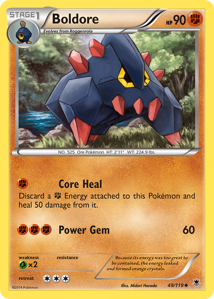 Boldore (49/119) [XY: Phantom Forces] | Exor Games Truro