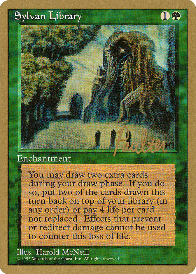 Sylvan Library (Preston Poulter) [Pro Tour Collector Set] | Exor Games Truro
