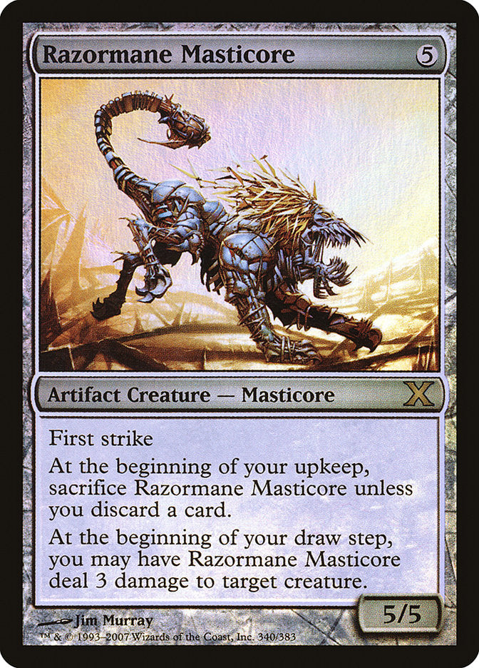 Razormane Masticore (Premium Foil) [Tenth Edition] | Exor Games Truro