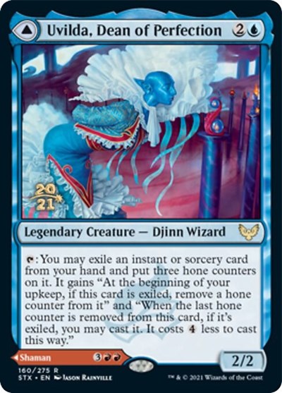 Uvilda, Dean of Perfection // Nassari, Dean of Expression [Strixhaven: School of Mages Prerelease Promos] | Exor Games Truro