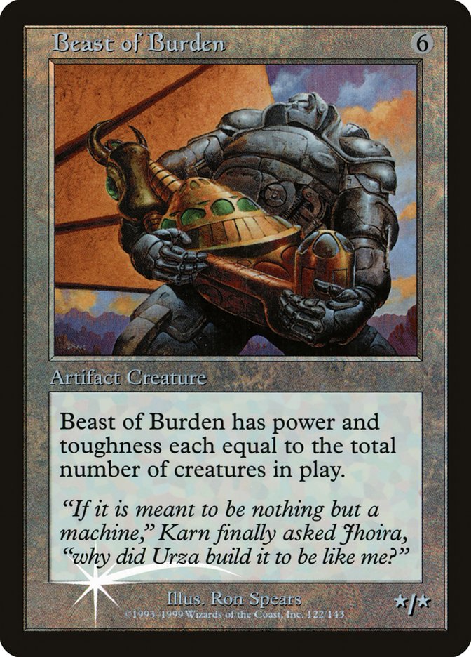 Beast of Burden (Misprinted) [Urza's Legacy Promos] | Exor Games Truro