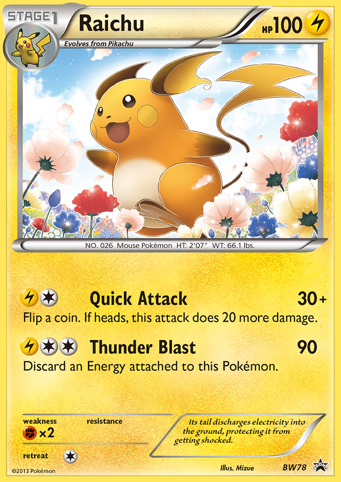 Raichu (BW78) [Black & White: Black Star Promos] | Exor Games Truro