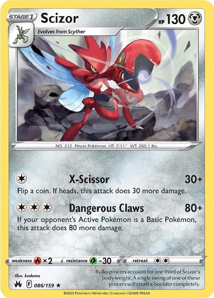 Scizor (086/159) [Sword & Shield: Crown Zenith] | Exor Games Truro