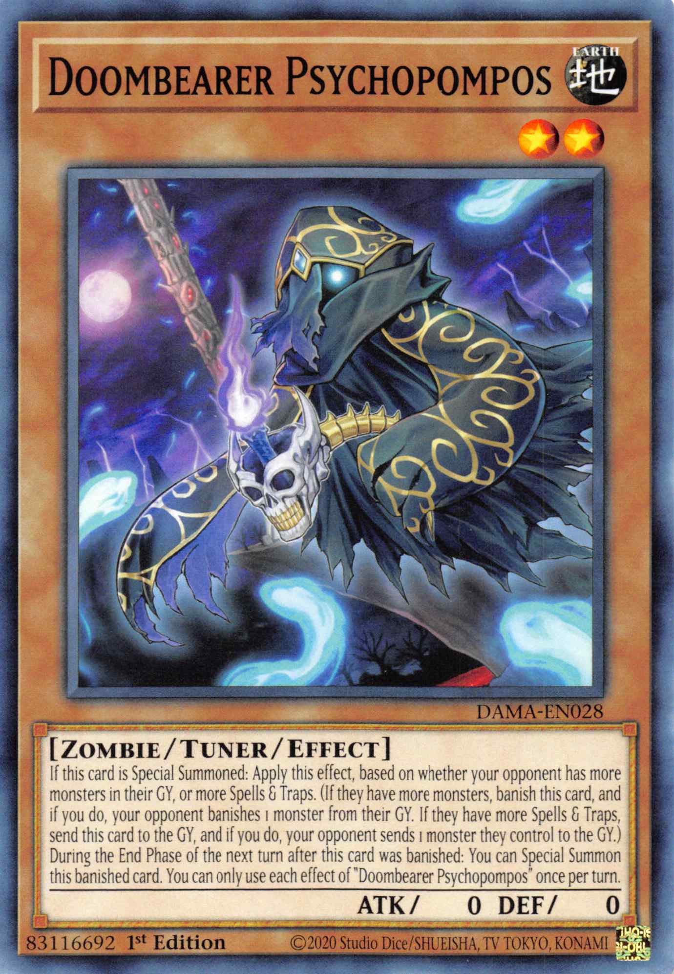 Doombearer Psychopompos [DAMA-EN028] Common | Exor Games Truro