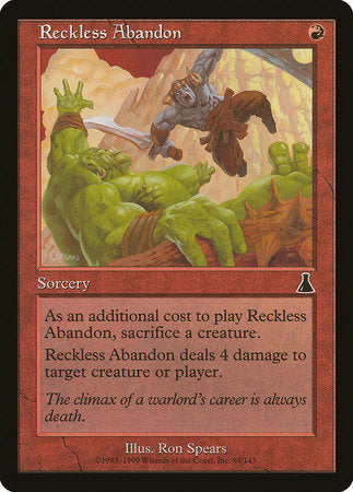 Reckless Abandon [Urza's Destiny] | Exor Games Truro