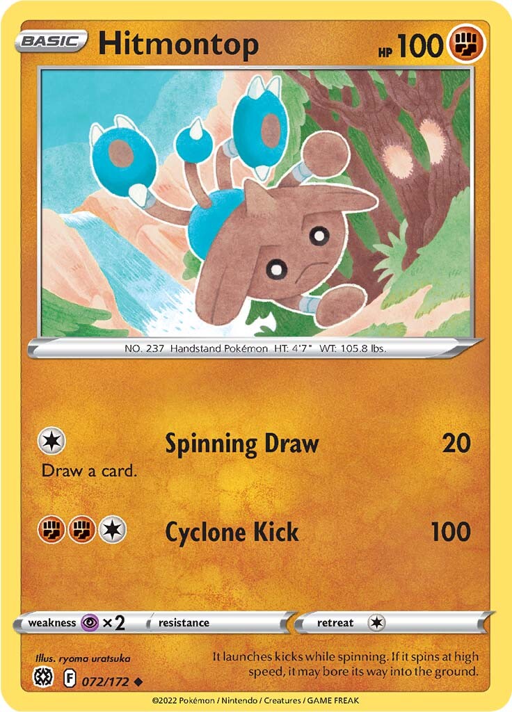 Hitmontop (072/172) [Sword & Shield: Brilliant Stars] | Exor Games Truro