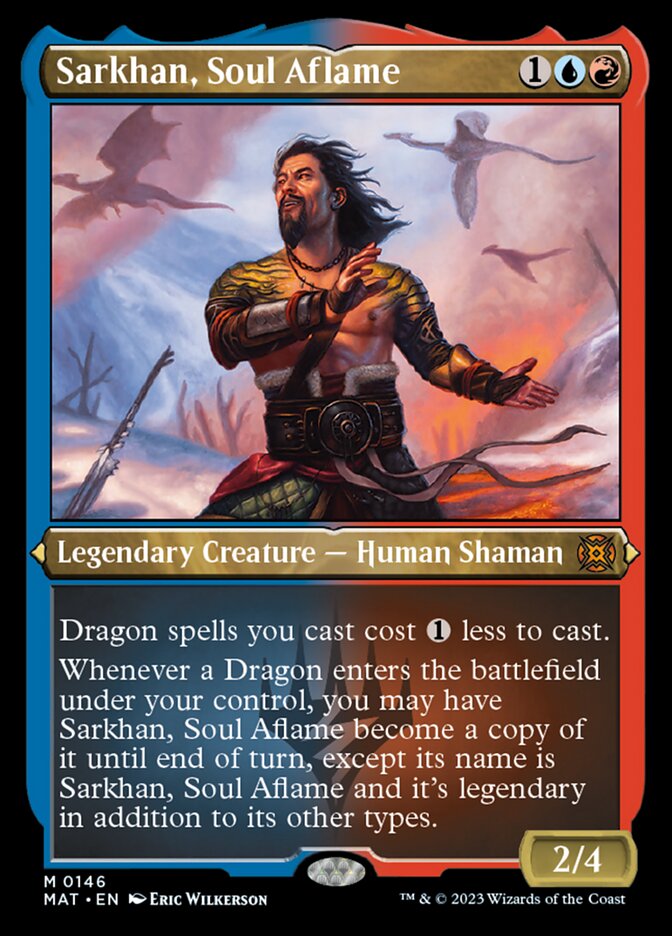 Sarkhan, Soul Aflame (Foil Etched) [March of the Machine: The Aftermath] | Exor Games Truro