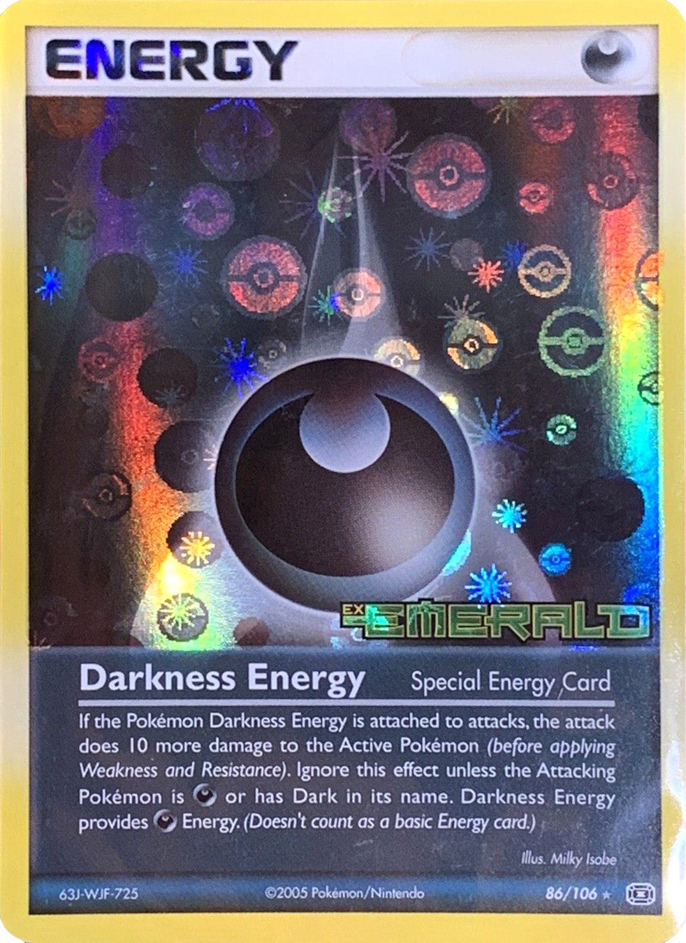 Darkness Energy (86/106) (Stamped) [EX: Emerald] | Exor Games Truro