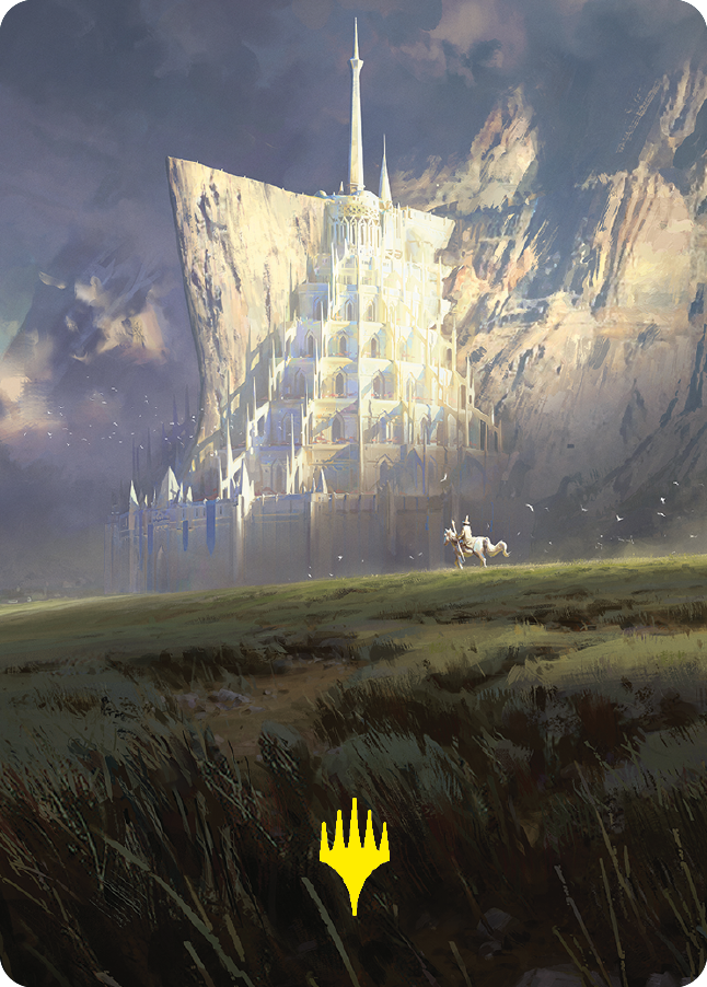 Minas Tirith Art Card (Gold-Stamped Signature) [The Lord of the Rings: Tales of Middle-earth Art Series] | Exor Games Truro