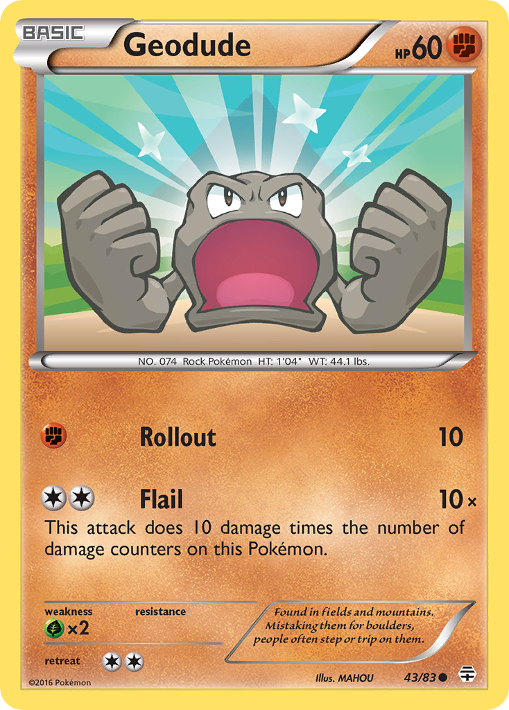 Geodude (43/83) [XY: Generations] | Exor Games Truro