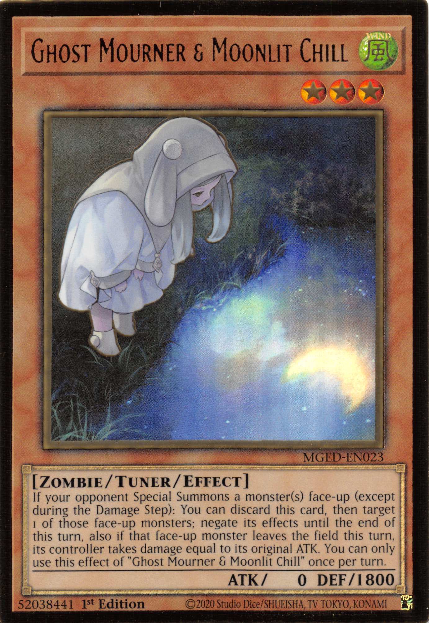 Ghost Mourner & Moonlit Chill (Alternate Art) [MGED-EN023] Gold Rare | Exor Games Truro