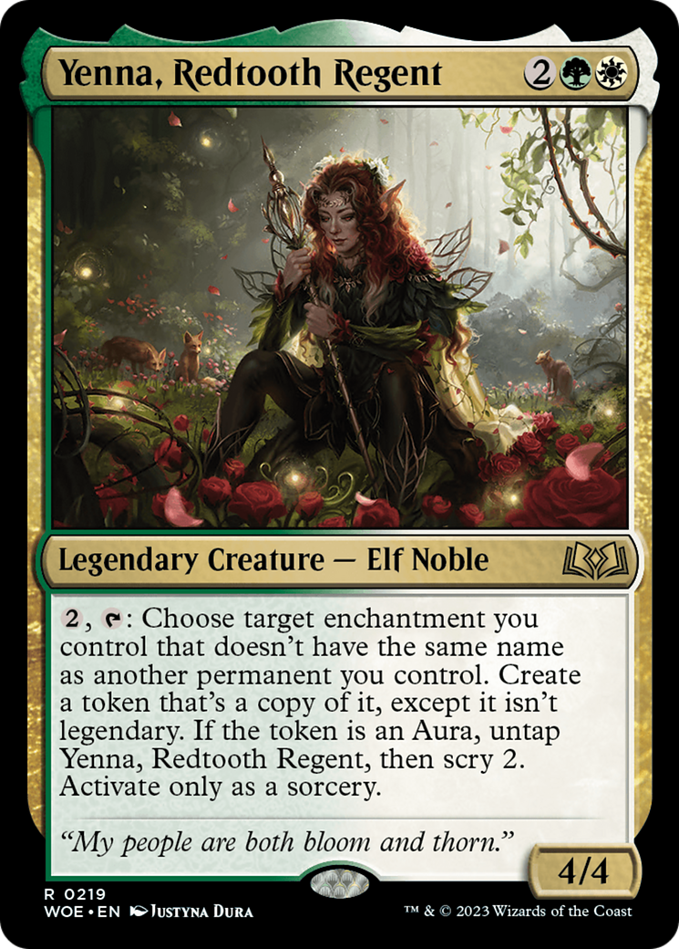 Yenna, Redtooth Regent [Wilds of Eldraine Prerelease Promos] | Exor Games Truro