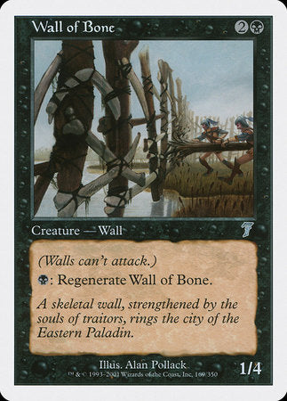 Wall of Bone [Seventh Edition] | Exor Games Truro