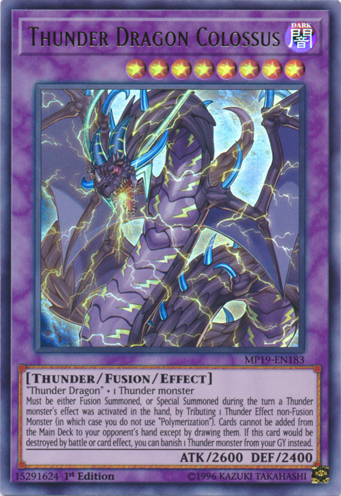 Thunder Dragon Colossus [MP19-EN183] Ultra Rare | Exor Games Truro