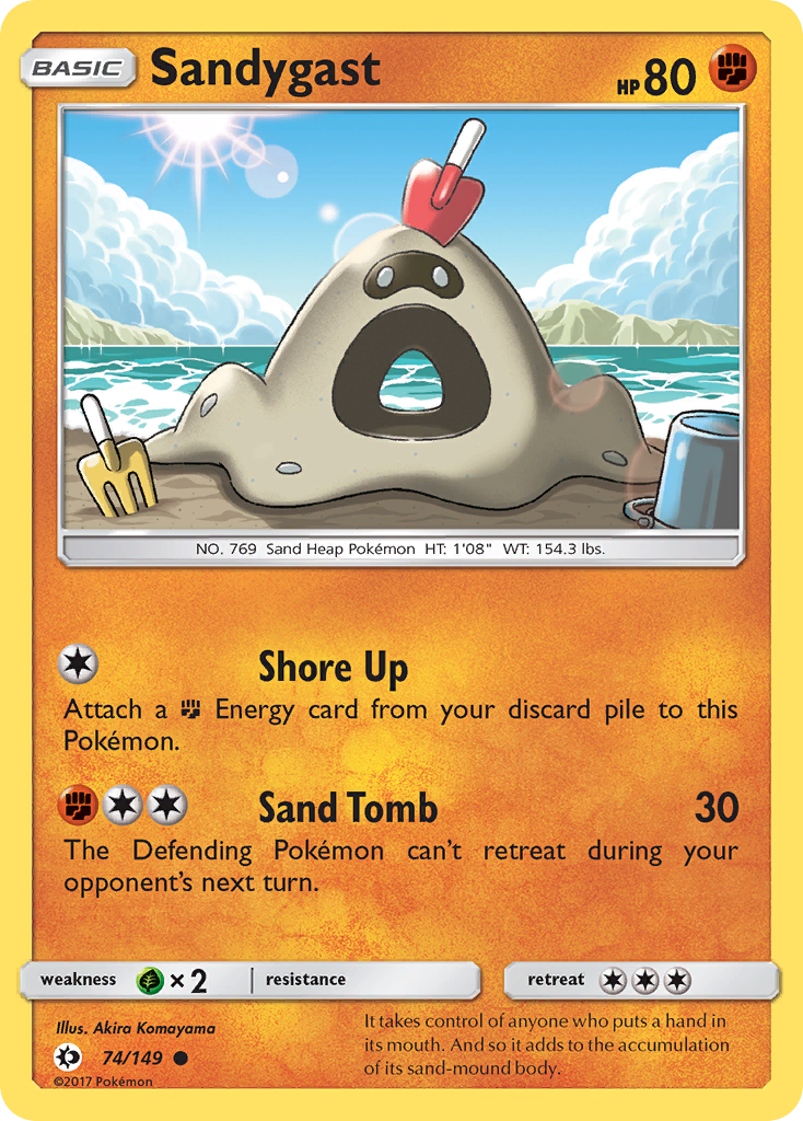 Sandygast (74/149) [Sun & Moon: Base Set] | Exor Games Truro