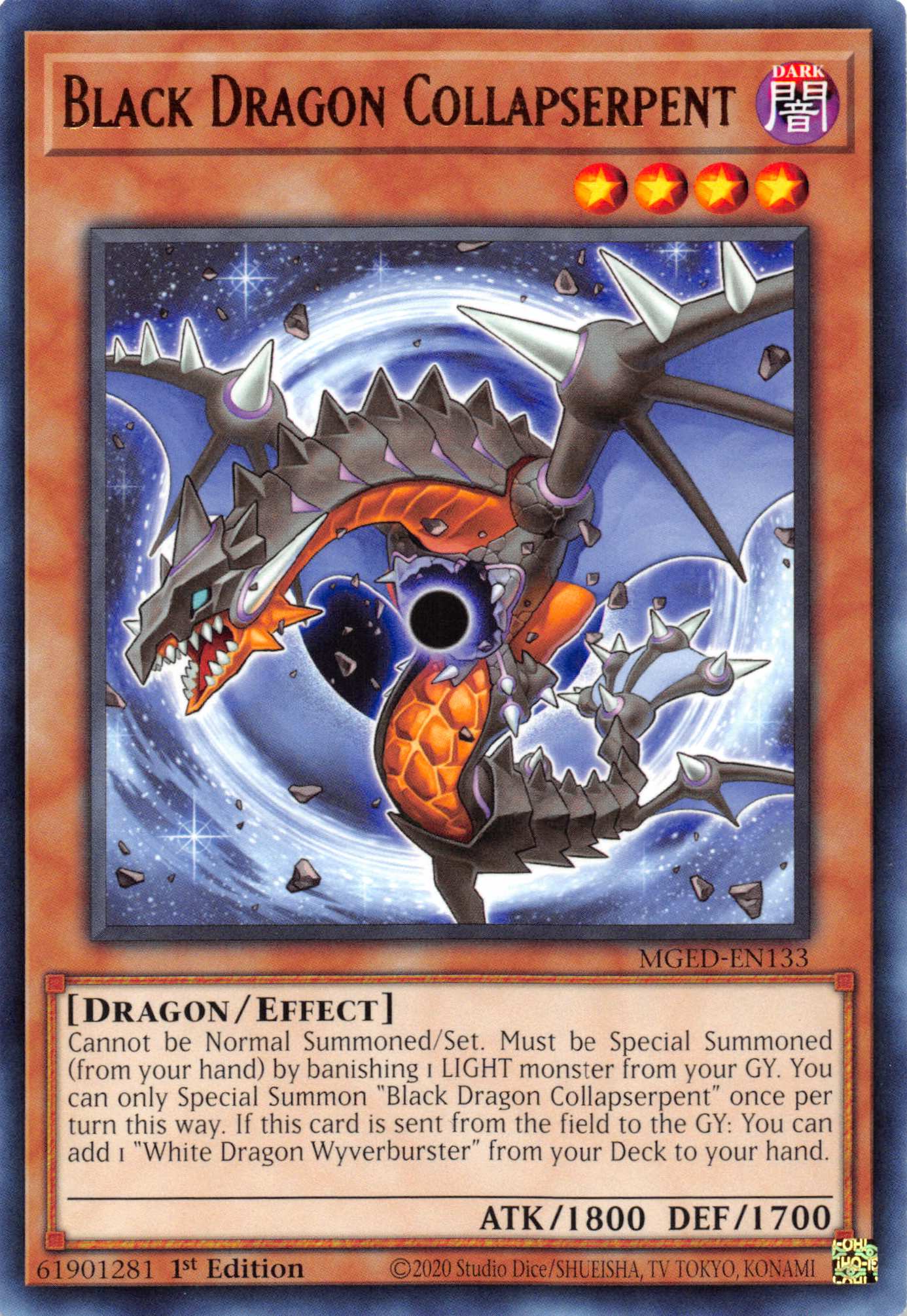 Black Dragon Collapserpent [MGED-EN133] Rare | Exor Games Truro