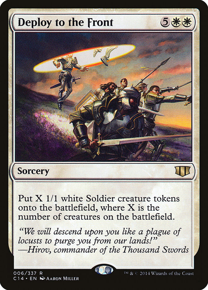 Deploy to the Front [Commander 2014] | Exor Games Truro