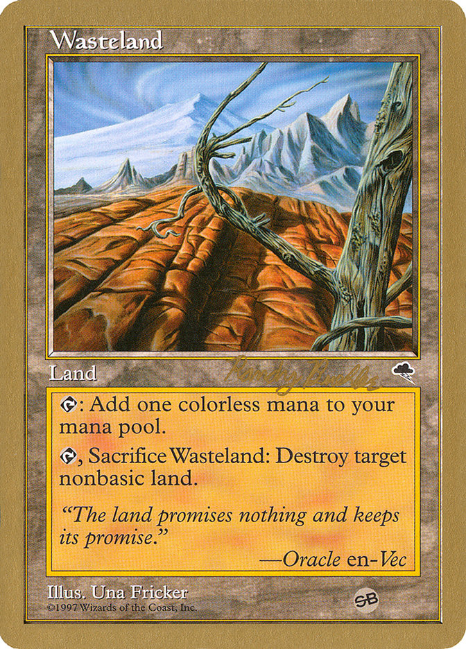 Wasteland (Randy Buehler) (SB) [World Championship Decks 1998] | Exor Games Truro