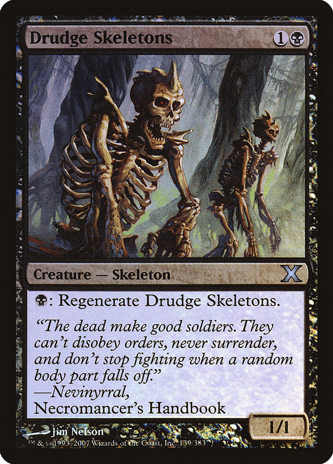 Drudge Skeletons (Premium Foil) [Tenth Edition] | Exor Games Truro