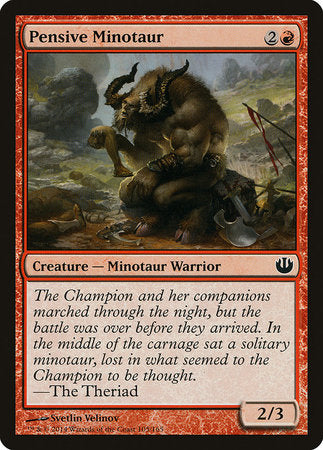 Pensive Minotaur [Journey into Nyx] | Exor Games Truro