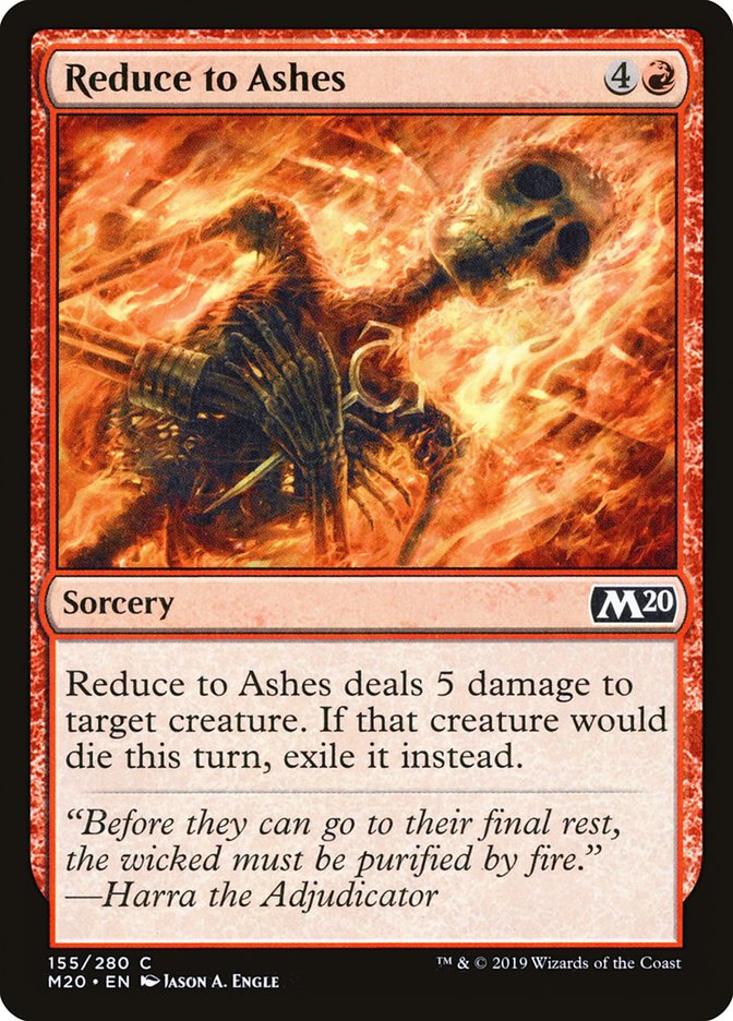 Reduce to Ashes [Core Set 2020] | Exor Games Truro