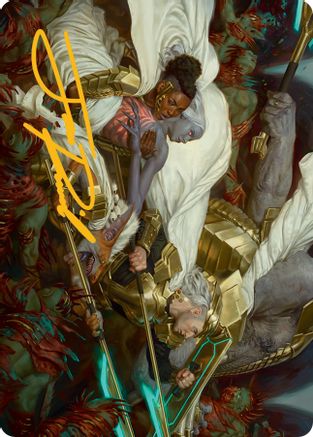 Storm the Seedcore Art Card (Gold-Stamped Signature) [March of the Machine Art Series] | Exor Games Truro