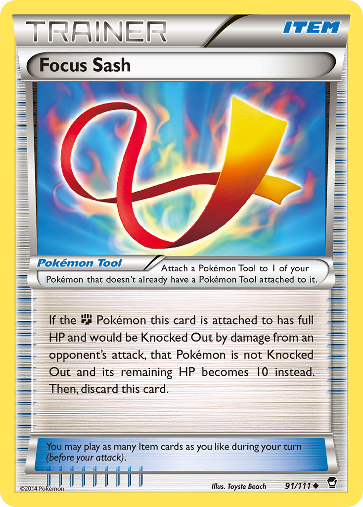 Focus Sash (91/111) [XY: Furious Fists] | Exor Games Truro