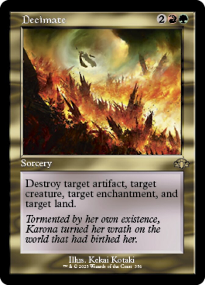 Decimate (Retro) [Dominaria Remastered] | Exor Games Truro
