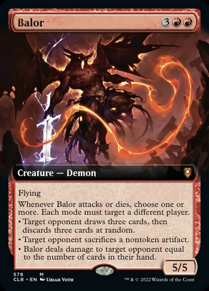 Balor (Extended Art) [Commander Legends: Battle for Baldur's Gate] | Exor Games Truro