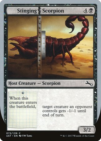 Stinging Scorpion [Unstable] | Exor Games Truro