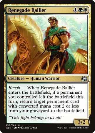 Renegade Rallier [Aether Revolt] | Exor Games Truro