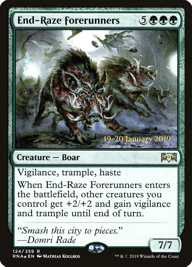 End-Raze Forerunners [Ravnica Allegiance Prerelease Promos] | Exor Games Truro