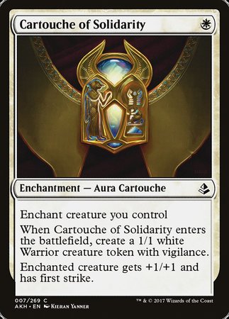 Cartouche of Solidarity [Amonkhet] | Exor Games Truro