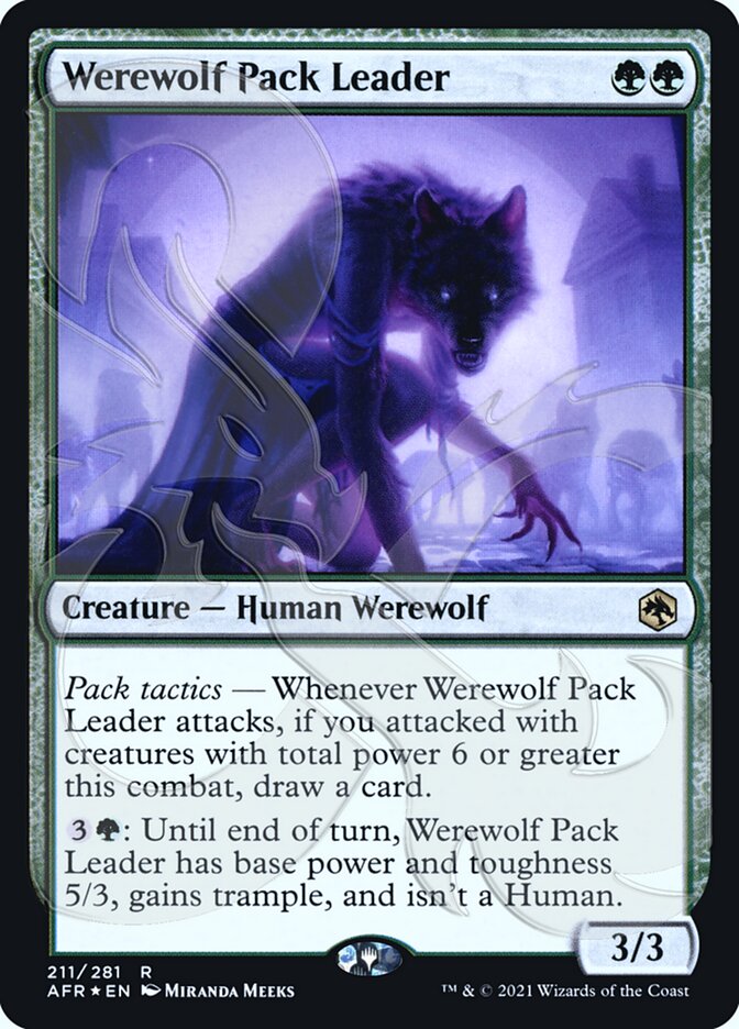 Werewolf Pack Leader (Ampersand Promo) [Dungeons & Dragons: Adventures in the Forgotten Realms Promos] | Exor Games Truro